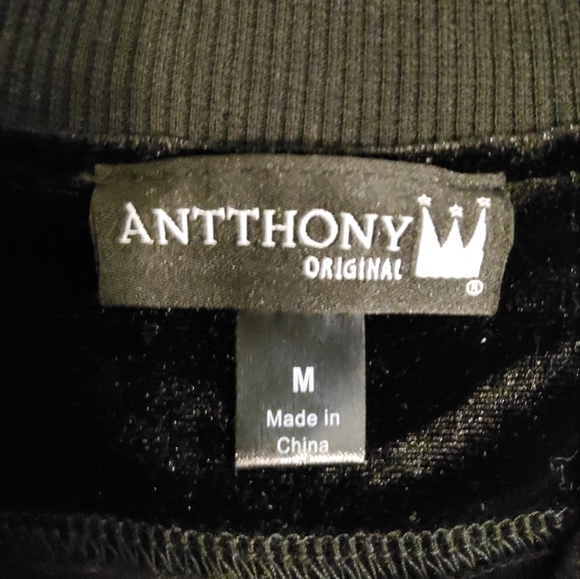 Antthony Original Zip Front Black Quilted Long Sleeve Jacket Size M - Picture 6 of 9